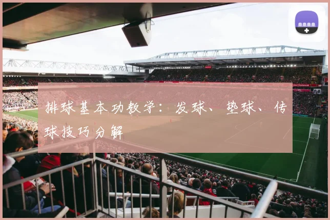 排球基本功教学：发球、垫球、传球技巧分解